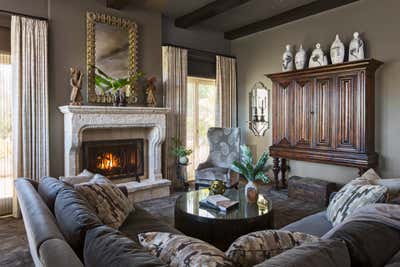  English Country Living Room. Danville  by Jeff Andrews - Design.