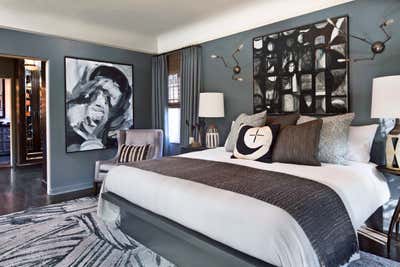 Contemporary Bachelor Pad Bedroom. Miracle Mile by Jeff Andrews - Design.