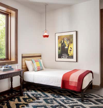  Eclectic Family Home Bedroom. Aspen Eclectic  by Joe McGuire Design.