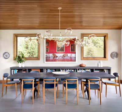 Eclectic Family Home Dining Room. Aspen Eclectic  by Joe McGuire Design.