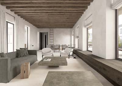  Minimalist Apartment Living Room. B10 by OOAA Arquitectura.