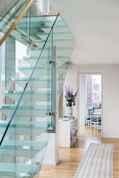  Coastal Apartment Entry and Hall. Upper East Side Duplex Penthouse by Ariel Okin.