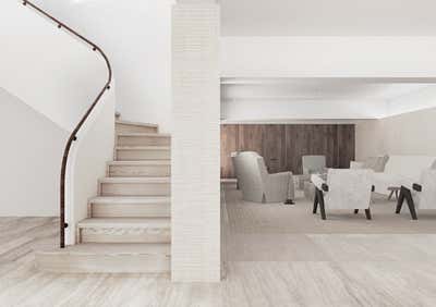 Minimalist Apartment Entry and Hall. M5 by OOAA Arquitectura.