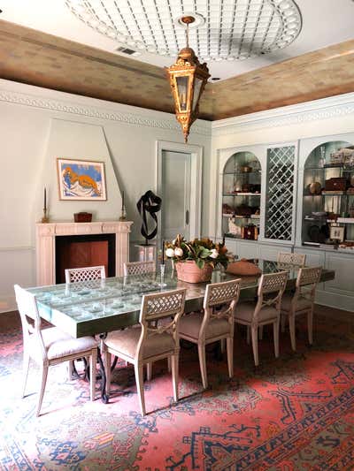  Traditional Family Home Dining Room. Southampton, Houston by Audrey White Interiors.