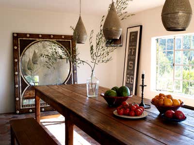  Mediterranean Family Home Dining Room. Historic Hollywood Villa by Martyn Lawrence Bullard Design.