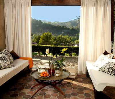  Mediterranean Family Home Living Room. Historic Hollywood Villa by Martyn Lawrence Bullard Design.