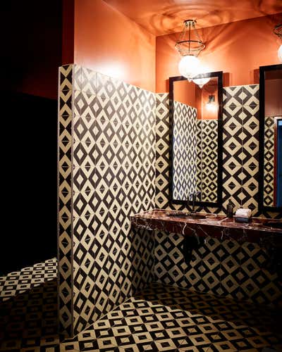  Eclectic Hotel Bathroom. Hotel Californian by Martyn Lawrence Bullard Design.