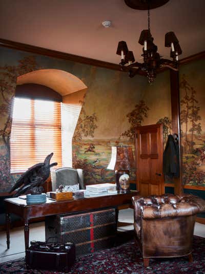  Traditional Family Home Office and Study. Connecticut Traditional by Martyn Lawrence Bullard Design.