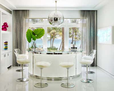 Modern Beach House Bar and Game Room. Golden Beach by Martyn Lawrence Bullard Design.
