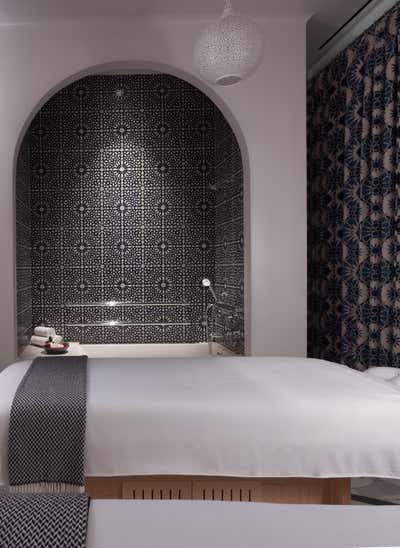  Eclectic Hotel Bathroom. Hotel Californian by Martyn Lawrence Bullard Design.