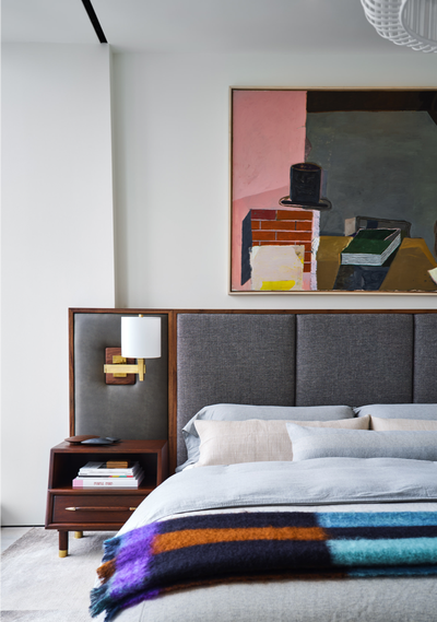 Modern Bachelor Pad Bedroom. The East Cut by AubreyMaxwell.