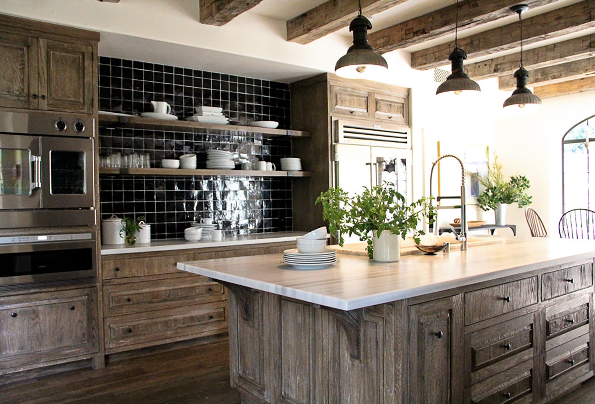 Farm House Kitchen in Mulholland Residence by Chris Barrett Design on 1stDi...