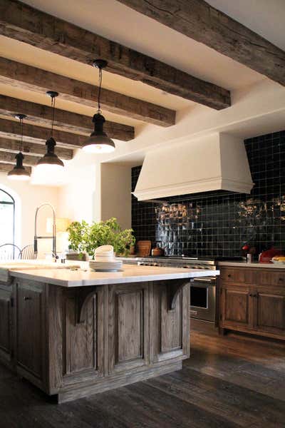  Mediterranean Family Home Kitchen. Mulholland Residence by Chris Barrett Design.