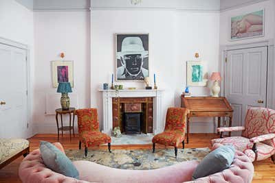  Art Deco Family Home Living Room. Historic Bloomsbury House by Rachel Chudley.