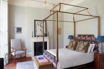  Bohemian Family Home Bedroom. Historic Bloomsbury House by Rachel Chudley.