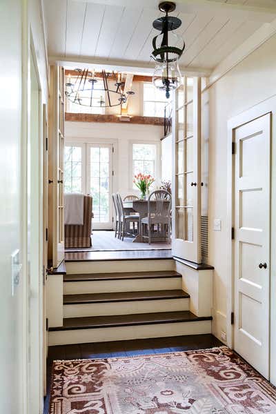 Traditional Country House Entry and Hall. Connecticut Federal  by Charlotte Barnes Interior Design & Decoration.