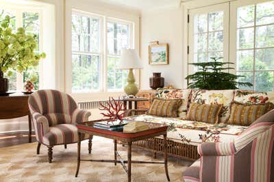  Traditional Country House Open Plan. Connecticut Federal  by Charlotte Barnes Interior Design & Decoration.