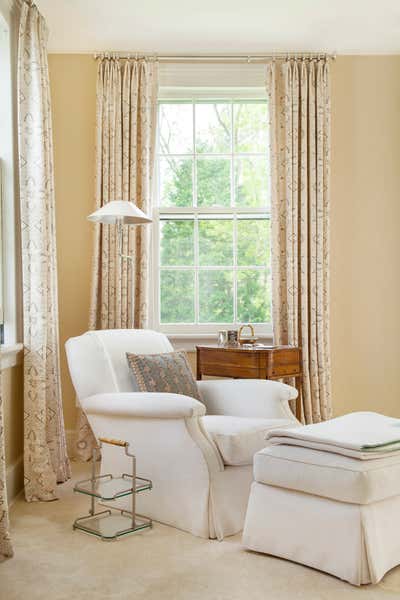Traditional Country House Office and Study. Connecticut Federal  by Charlotte Barnes Interior Design & Decoration.