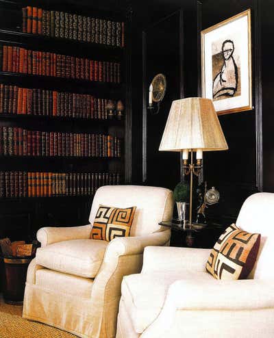  Eclectic Country House Office and Study. Country Colonial by Charlotte Barnes Interior Design & Decoration.