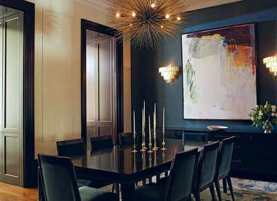  Contemporary Family Home Dining Room. Upper West Side Townhouse by Bella Mancini Design.