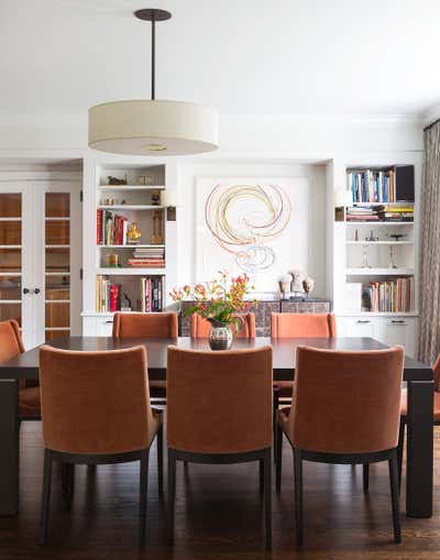  Transitional Apartment Dining Room. Park Avenue by Bella Mancini Design.