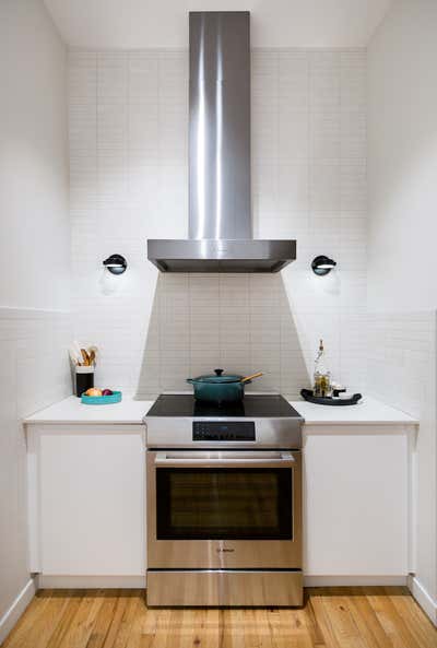  Minimalist Apartment Kitchen. Dumbo Loft II by Bella Mancini Design.
