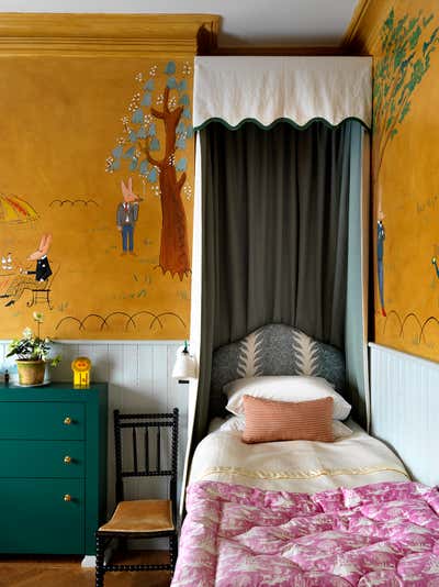  Bohemian Eclectic Family Home Children's Room. Riverside Townhouse  by Beata Heuman Ltd.