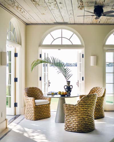 Contemporary Beach House Patio and Deck. Palm Beach House by Jayne Design Studio.