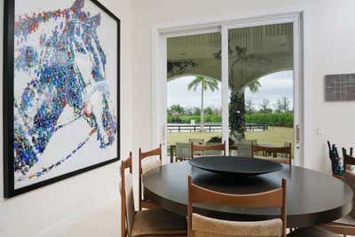  Mid-Century Modern Vacation Home Dining Room. Santa Cecilia Stables by Mariana d'Orey Veiga Design.