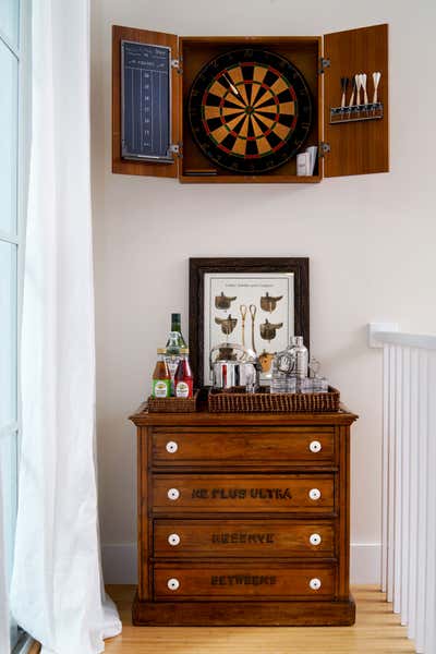  Eclectic Vacation Home Bar and Game Room. Santa Cecilia Stables by Mariana d'Orey Veiga Design.
