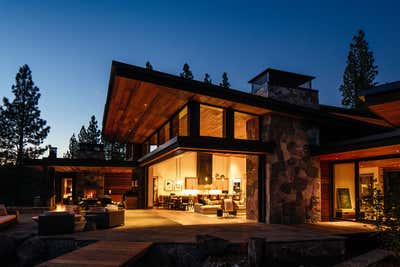 Contemporary Exterior. Martis Camp Residence by Leverone Design Inc.