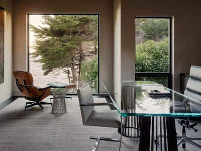  Contemporary Beach House Office and Study. Sea Ranch Retreat by Leverone Design Inc.