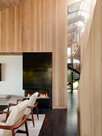  Contemporary Beach House Living Room. Sea Ranch Retreat by Leverone Design Inc.