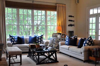  Transitional Country House Living Room. Horse Farm - Franklin, TN by Robin Bell Design.