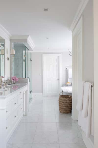  Transitional Family Home Bathroom. Greenwich Collector by Charlotte Barnes Interior Design & Decoration.