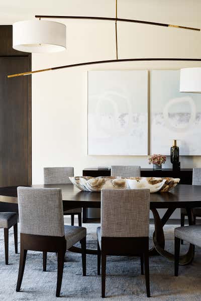 Contemporary Family Home Dining Room. Barry Lane Residence by Leverone Design Inc.