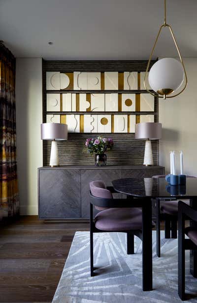  Contemporary Family Home Dining Room. Fitzrovia Apartment by Kia Designs.