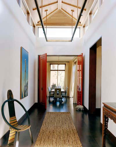  Maximalist Family Home Entry and Hall. Mountain Retreat by Fisher Weisman Brugioni.