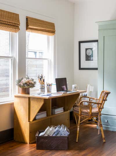  Bohemian Eclectic Family Home Office and Study. Persa St by Nest Design Group.