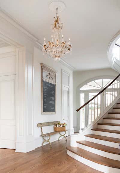 French Mixed Use Entry and Hall. Chateau by Nest Design Group.