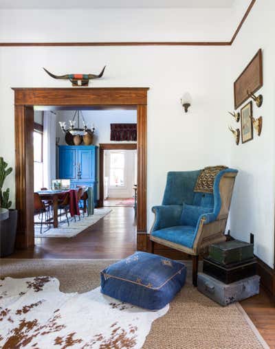  Bohemian Living Room. Harvard House by Nest Design Group.