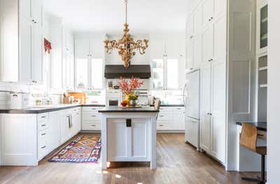  Bohemian Eclectic Family Home Kitchen. Harvard House by Nest Design Group.