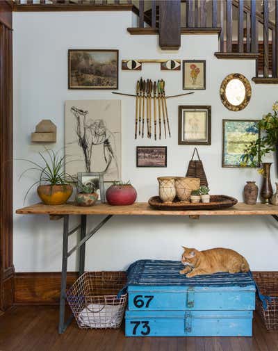  Bohemian Family Home Dining Room. Harvard House by Nest Design Group.