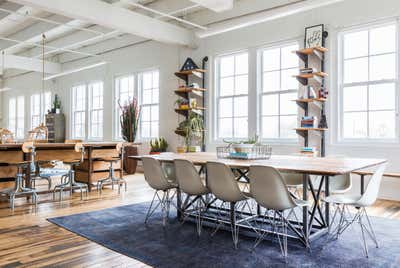  Bohemian Industrial Office Open Plan. Black Sheep by Nest Design Group.