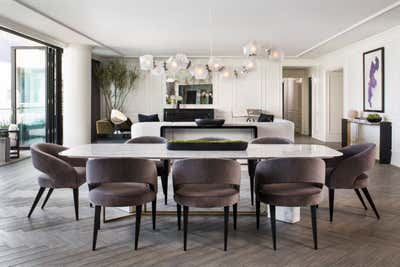  French Dining Room. Bower Penthouse by KES Studio.