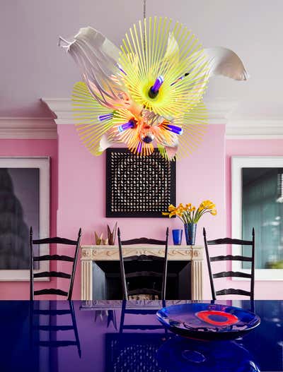  Contemporary Family Home Dining Room. Art Inspired Bridgehampton Getaway by Amy Lau Design.