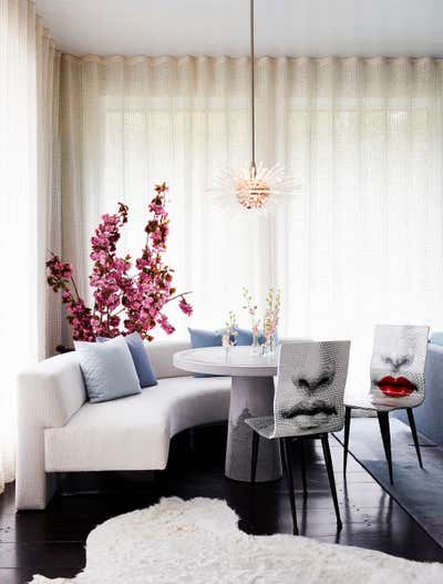  Contemporary Family Home Dining Room. Art Inspired Bridgehampton Getaway by Amy Lau Design.