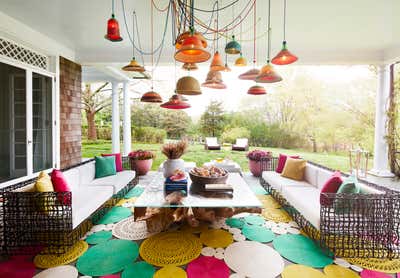  Contemporary Family Home Patio and Deck. Art Inspired Bridgehampton Getaway by Amy Lau Design.