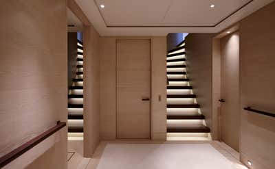 Contemporary Transportation Entry and Hall. Sailing Yacht Twizzle by Todhunter Earle Interiors.