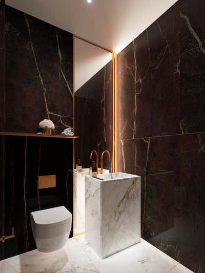  Contemporary Apartment Bathroom. 1 Seaport by Studio Panduro.